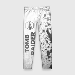 Детские леггинсы 3D Tomb Raider - white gradient по-вертикали