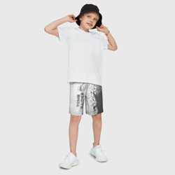 Детские спортивные шорты 3D Tomb Raider - white gradient по-вертикали - фото 2