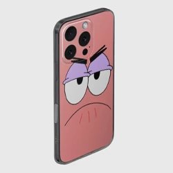 Чехол для iPhone 16 Pro силиконовый с защитой камеры Патрик грустит - фото 2