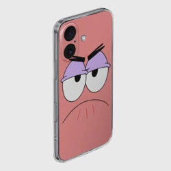 Чехол для iPhone 16 силиконовый с защитой камеры Патрик грустит - фото 2