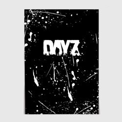 Постер Dayz белые краски