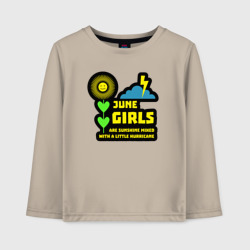 Детский лонгслив хлопок Июньские девушки