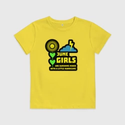 Детская футболка хлопок Июньские девушки