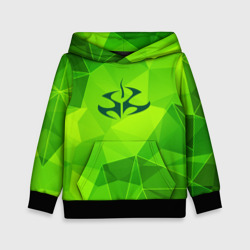 Детская толстовка 3D Hitman green poly
