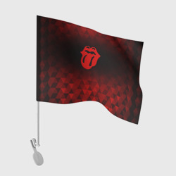 Флаг для автомобиля Rolling Stones red poly