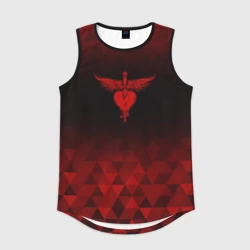 Мужская спортивная майка 3D Bon Jovi red poly