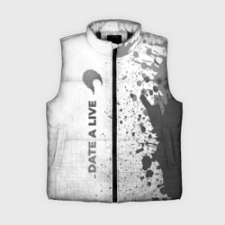 Женский жилет утепленный 3D Date A Live - white gradient по-вертикали