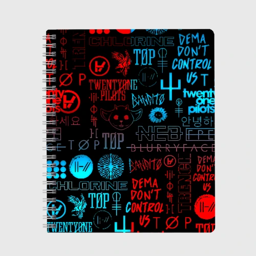 Тетрадь Twenty one pilots rock pattern