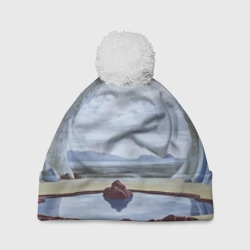 Шапка 3D c помпоном Загадочная пещера
