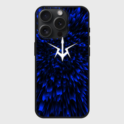 Чехол силиконовый для Apple iPhone 15 Pro Мax матовый Code Geass blue energy