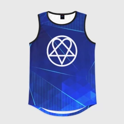 Мужская спортивная майка 3D HIM blue poly