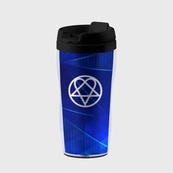 Термокружка-непроливайка HIM blue poly