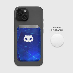 Картхолдер Magsafe магнитный DanMachi blue poly - фото 2