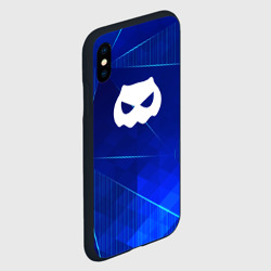 Чехол для iPhone XS Max матовый DanMachi blue poly - фото 2