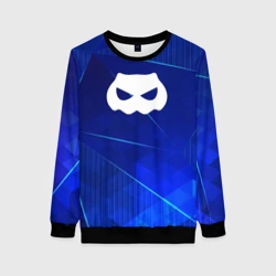 Женский свитшот 3D DanMachi blue poly