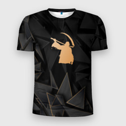 Мужская футболка 3D Slim Children of Bodom golden poly