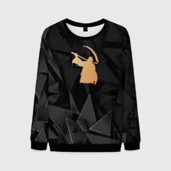 Мужской свитшот 3D Children of Bodom golden poly