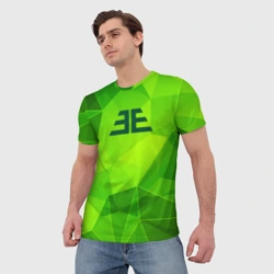 Мужская футболка 3D Imagine Dragons green poly - фото 2