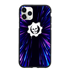 Чехол для iPhone 11 Pro Max матовый Gears of War neon energy