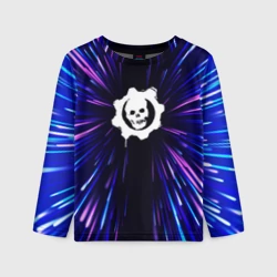 Детский лонгслив 3D Gears of War neon energy