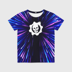 Детская футболка 3D Gears of War neon energy