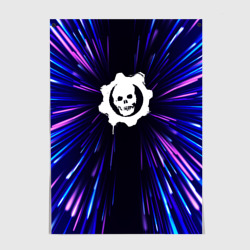 Постер Gears of War neon energy