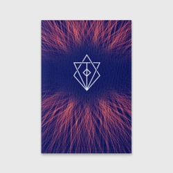 Обложка для паспорта матовая кожа In Flames red energy