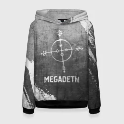 Женская толстовка 3D Megadeth - grey gradient