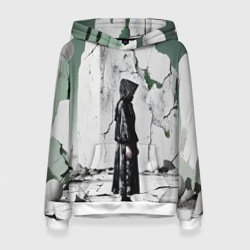 Женская толстовка 3D Человек в капюшоне