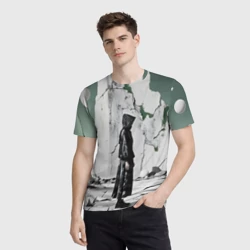 Мужская футболка 3D Человек в капюшоне - фото 2