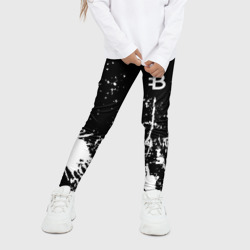 Детские леггинсы 3D Dota краски белые - фото 2