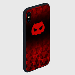 Чехол для iPhone XS Max матовый DanMachi red poly - фото 2