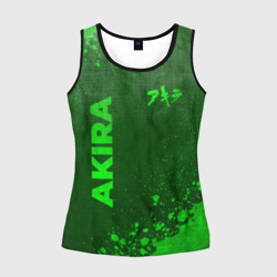 Женская майка 3D Akira - green gradient вертикально