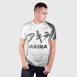 Мужская футболка 3D Slim Akira - white gradient - фото 2