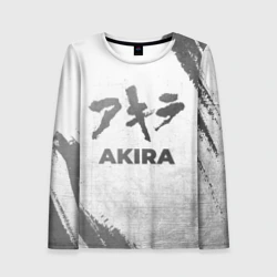Женский лонгслив 3D Akira - white gradient