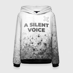 Женская толстовка 3D A Silent Voice - white gradient посередине