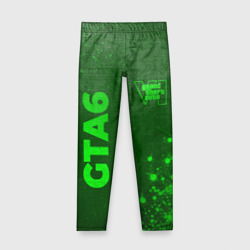 Детские леггинсы 3D GTA6 - green gradient вертикально