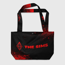 Пляжная сумка 3D The Sims - red gradient по-горизонтали