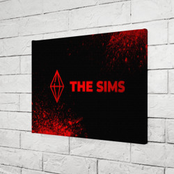 Холст прямоугольный The Sims - red gradient по-горизонтали - фото 2