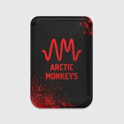 Картхолдер Magsafe магнитный Arctic Monkeys - red gradient
