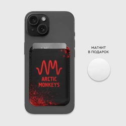 Картхолдер Magsafe магнитный Arctic Monkeys - red gradient - фото 2