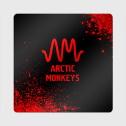 Магнит виниловый Квадрат Arctic Monkeys - red gradient
