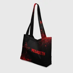Пляжная сумка 3D Megadeth - red gradient по-горизонтали - фото 2