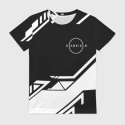 Женская футболка 3D Starfield геометрия