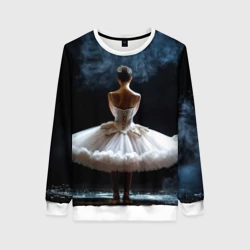 Женский свитшот 3D Балерина в дыму