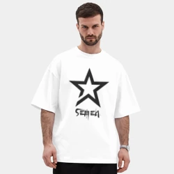 Мужская футболка Oversize хлопок premium Semen - star - фото 2