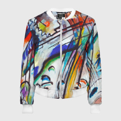 Женский бомбер 3D С художником Кандинский Импровизация 28