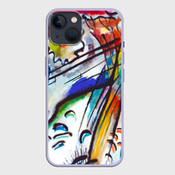 Чехол для iPhone 14 С художником Кандинский Импровизация 28