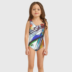 Детский купальник 3D С художником Кандинский Импровизация 28