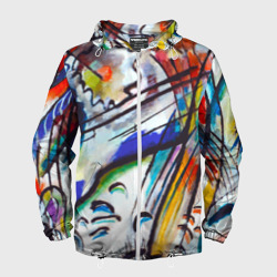 Мужская ветровка 3D С художником Кандинский Импровизация 28